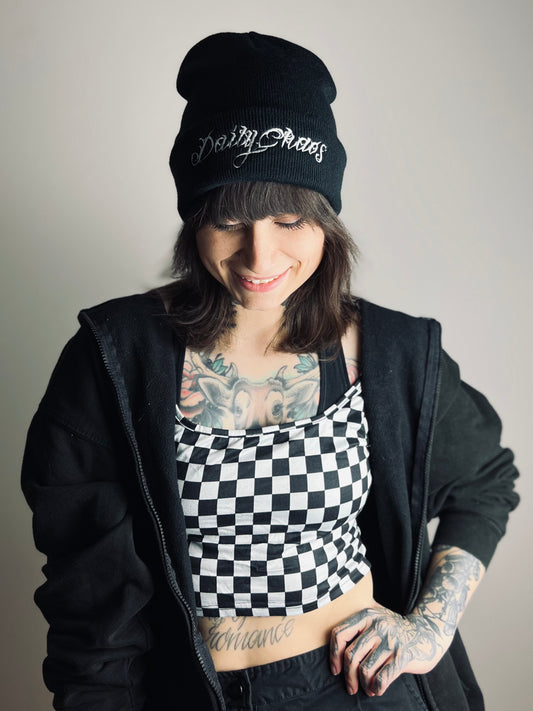 DailyChaos Beanie schwarz
